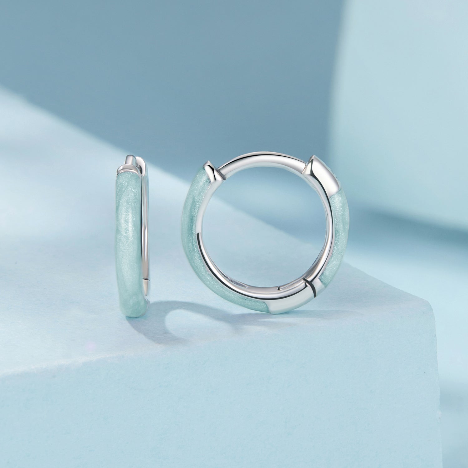 925 Sterling Silver Enamel Oxidized Earrings for Women