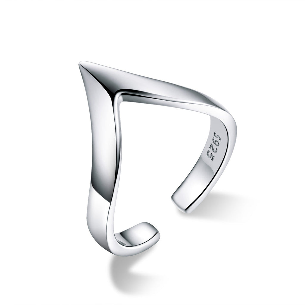 925 Sterling Silver Ring with Platinum Plating - 0.3cm Width - Unisex