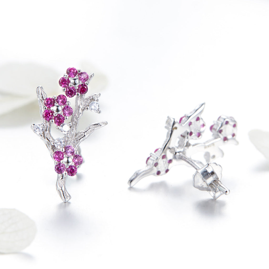 925 Sterling Silver Earrings with Pavé Setting CZ for Women