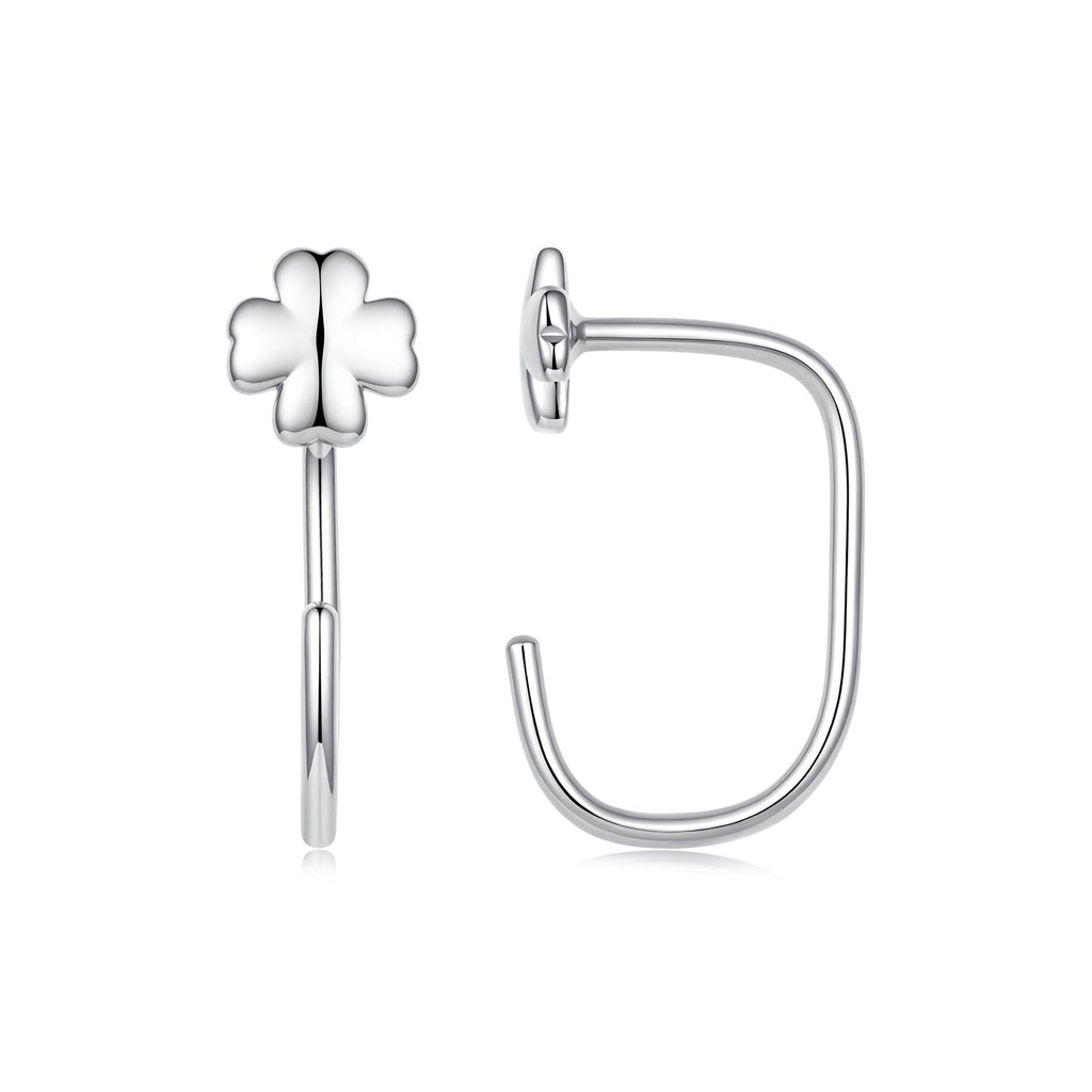 S925 Silver Brass and White Gold Plated 1.4cm Earrings for Women