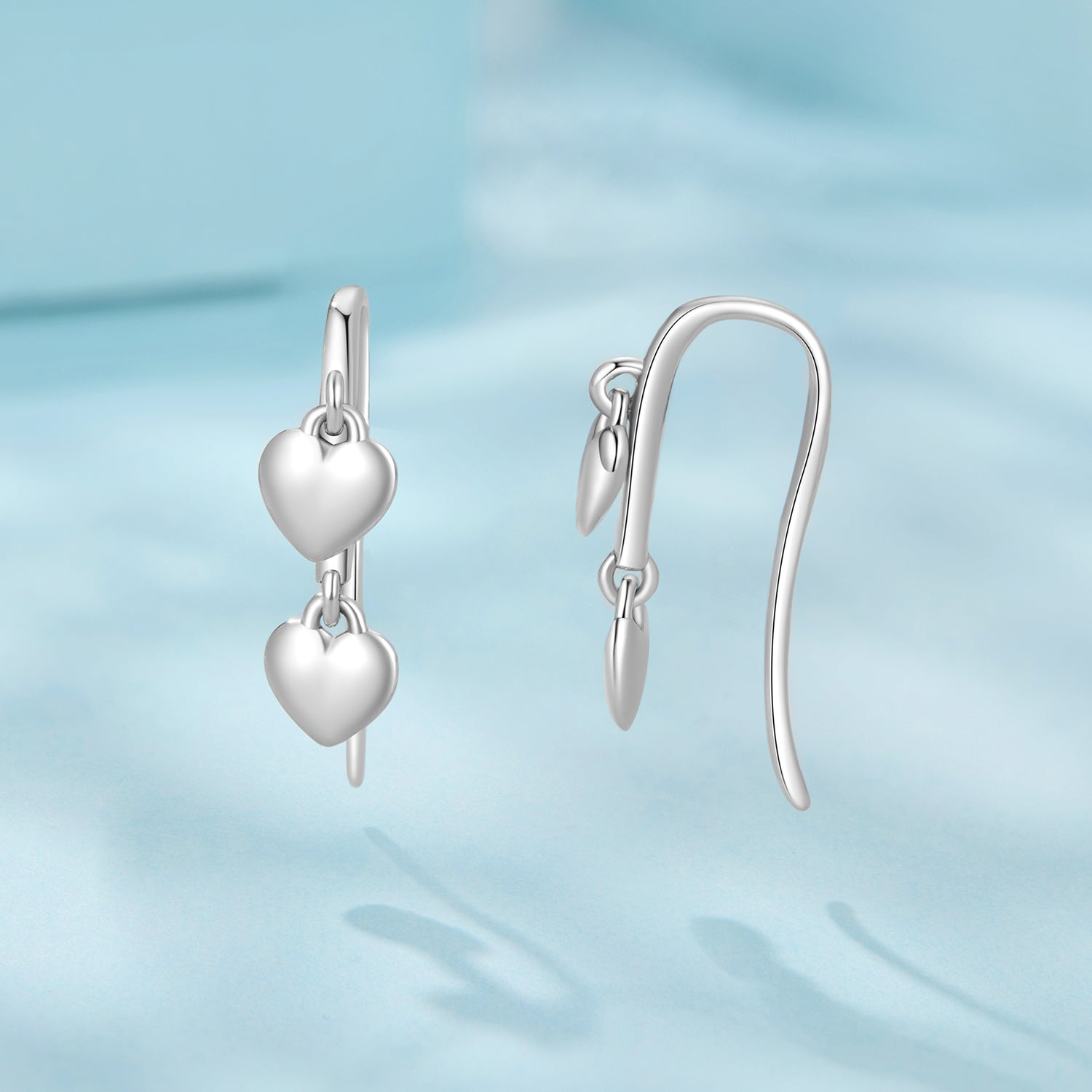 925 Sterling Silver Earrings 1.8*0.5cm for Women