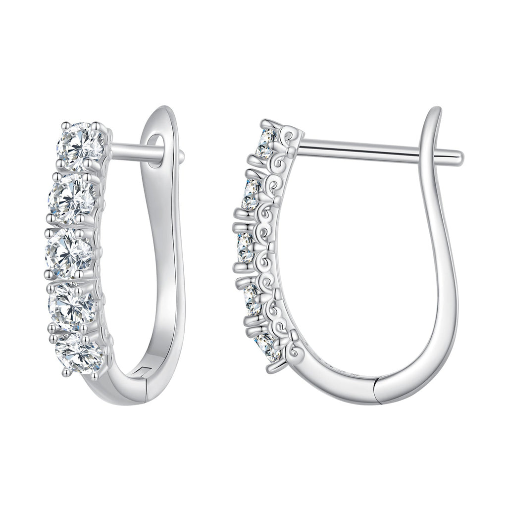 S925 Sterling Silver Moissanite Earrings 0.30 Carat for Women