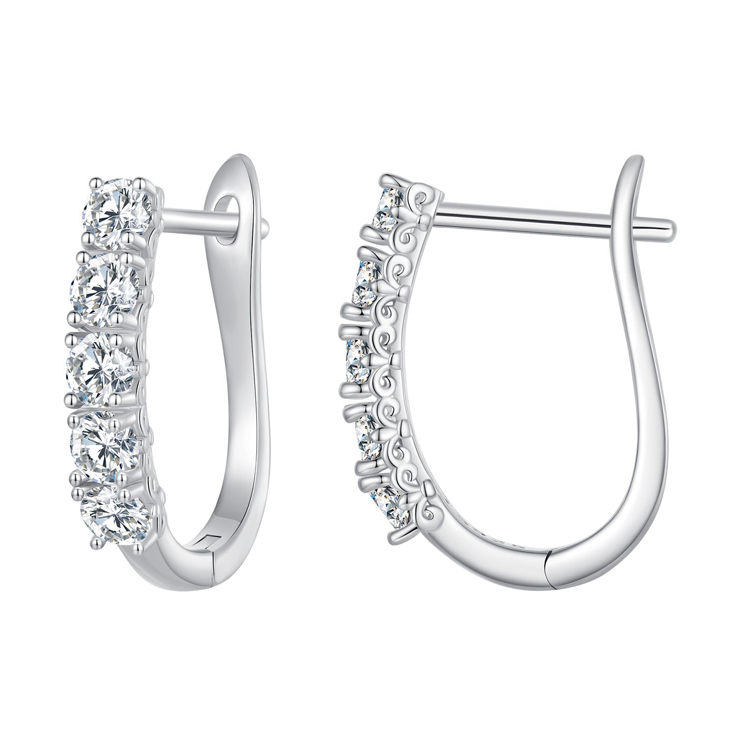 S925 Sterling Silver Moissanite Earrings 0.30 Carat for Women