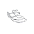 925 Sterling Silver Earrings with CZ and White Gold Plating