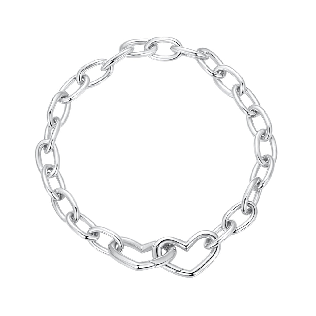925 Sterling Silver Plated White Gold 19.0 cm Bracelet