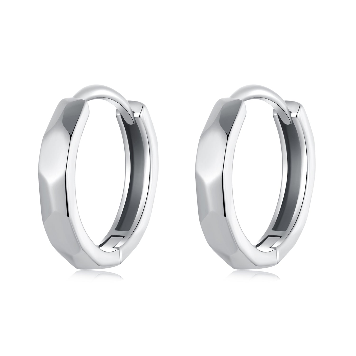 925 Sterling Silver Earrings 1.3*0.3cm for Women