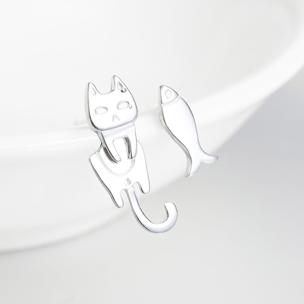 925 Sterling Silver Earrings with Platinum Plating for Women