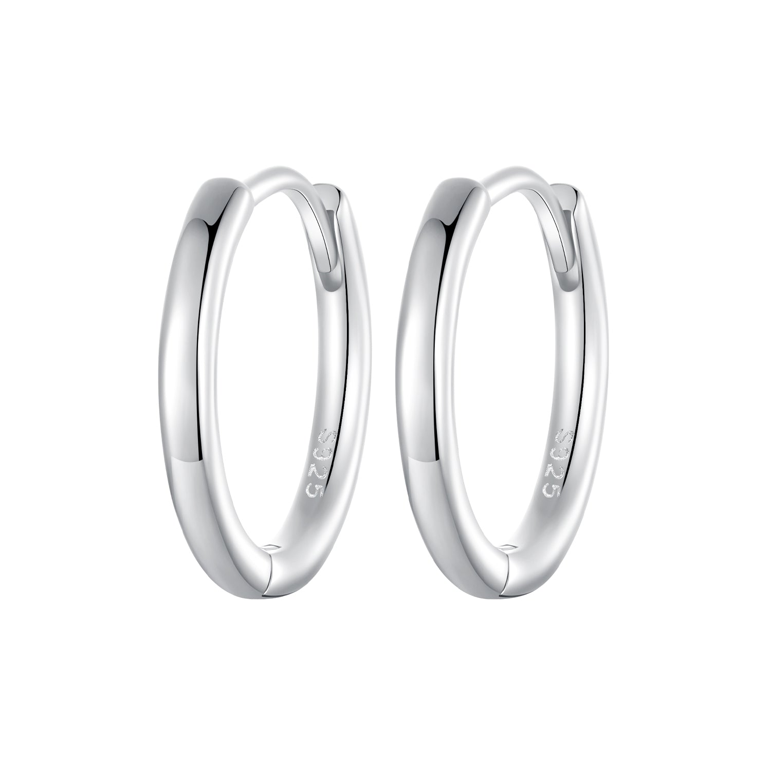 925 Sterling Silver & White Gold Plated Earrings for Women