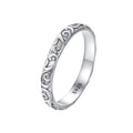 925 Sterling Silver Oxidized 2.8mm Band Ring Size 6.0 for Women