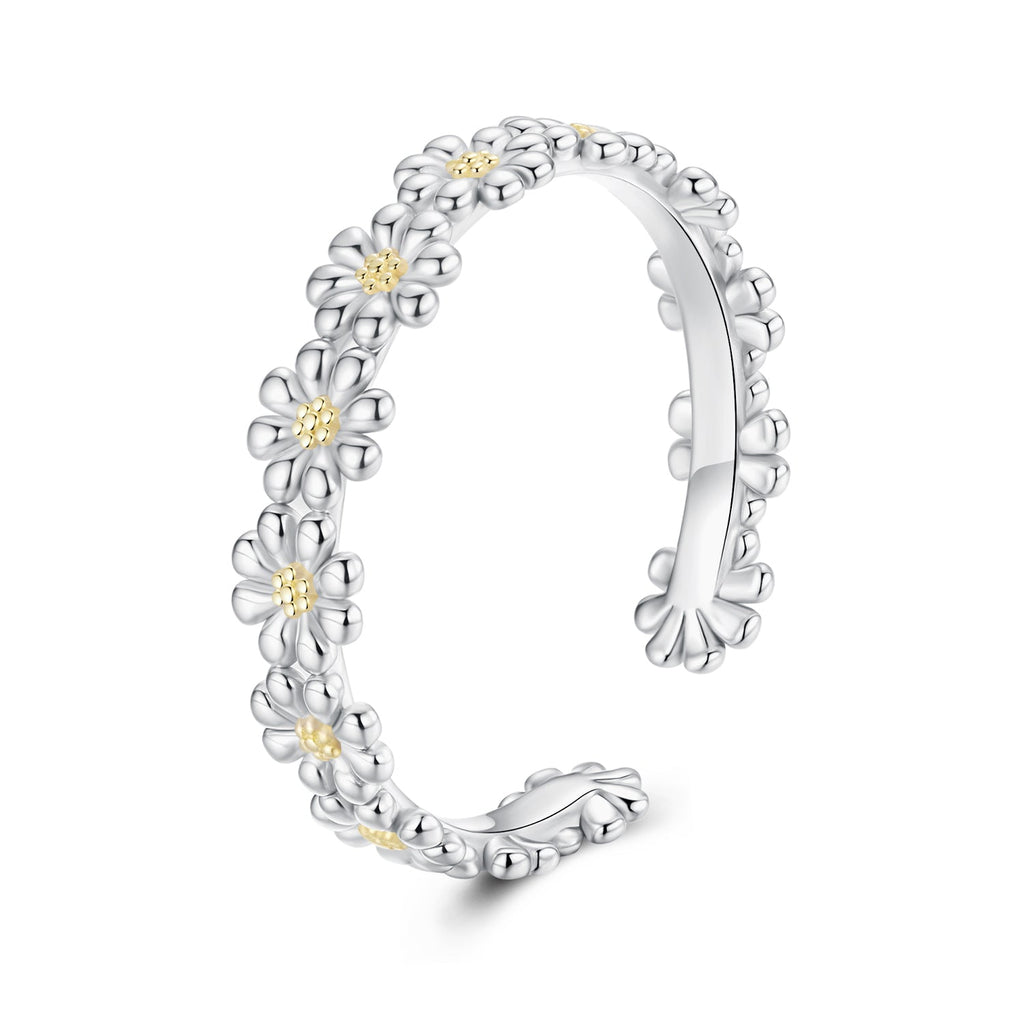 925 Sterling Silver Ring for Women - Style E, 0.4cm Width