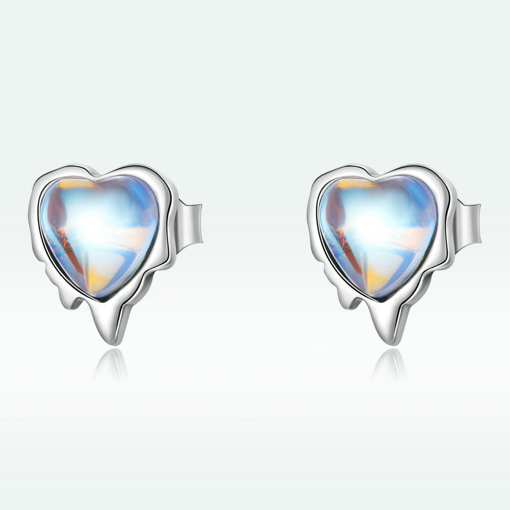 925 Sterling Silver Moonstone Earrings for Women