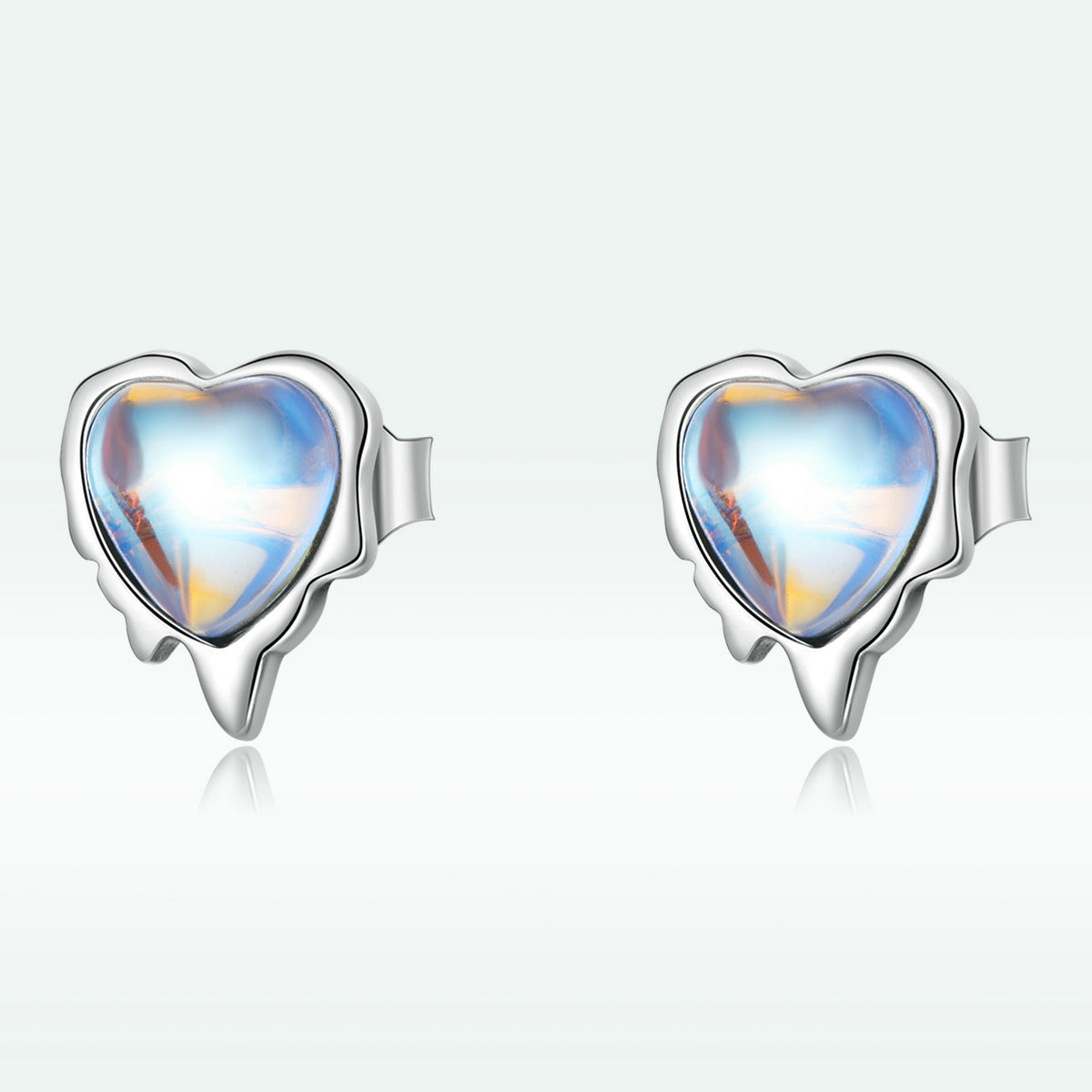 925 Sterling Silver Moonstone Earrings for Women