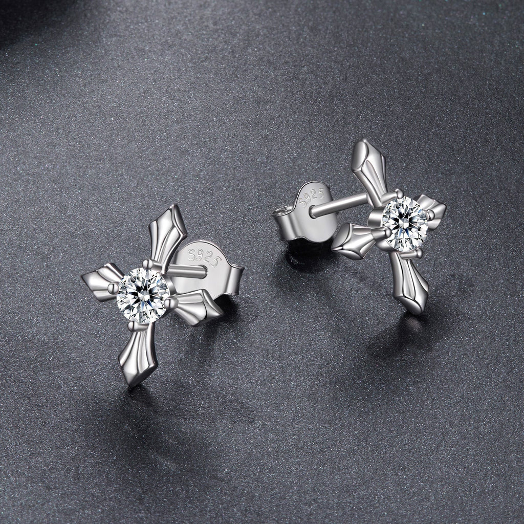 925 Sterling Silver 0.30 Carat Genuine Moissanite Earrings for Women