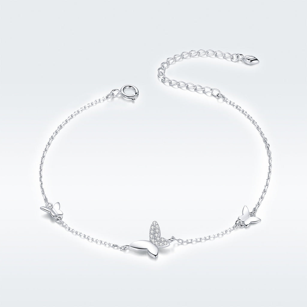 925 Sterling Silver Pavé Setting CZ Bracelet for Women
