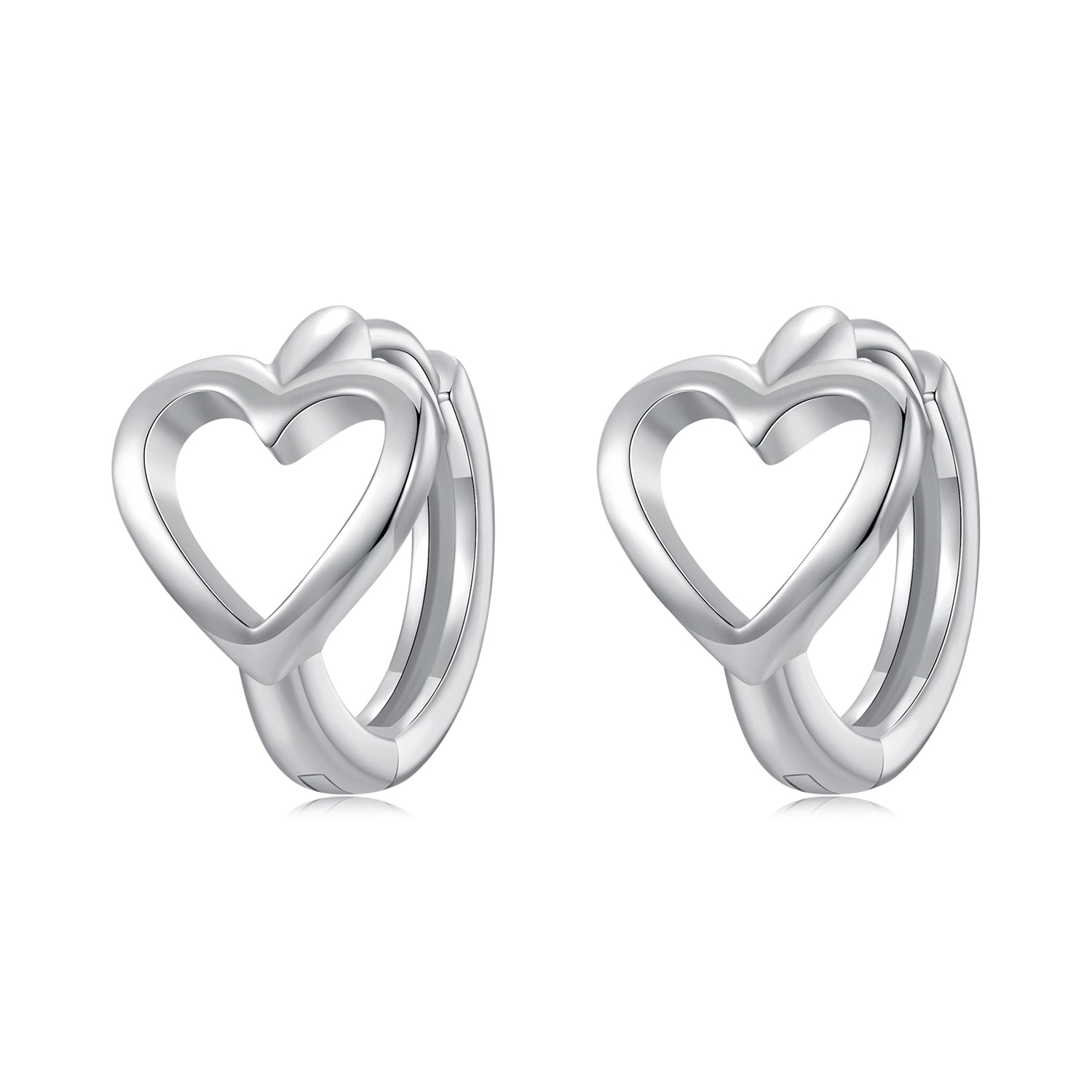 925 Sterling Silver Plated White Gold Earrings for Women