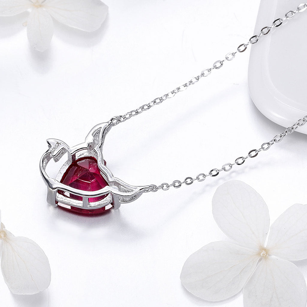 925 Sterling Silver Necklace with 1.5x1.3 cm Pendant for Women