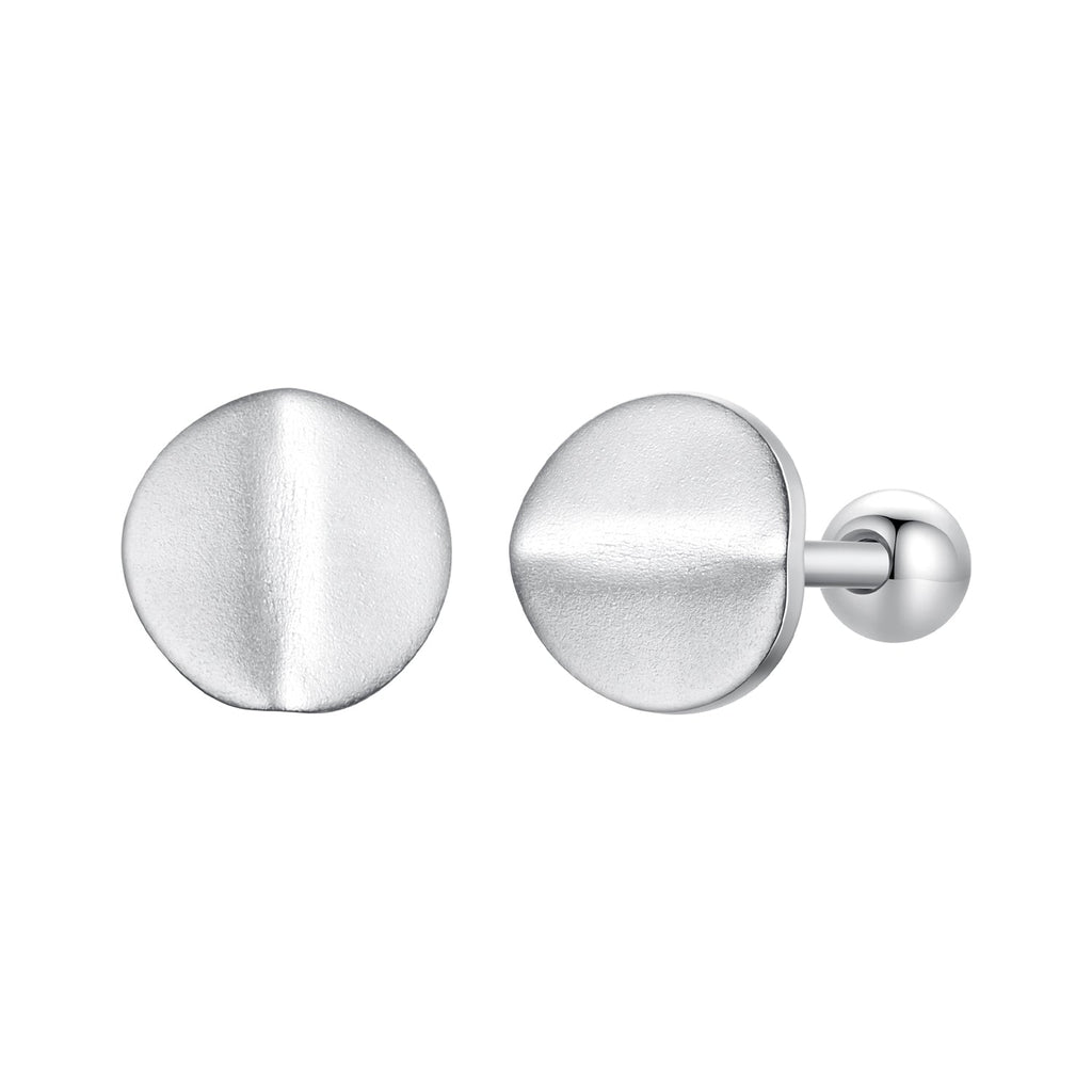 925 Sterling Silver + White Gold Plated Earrings