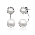 925 Sterling Silver Shell Pearl Earrings for Women