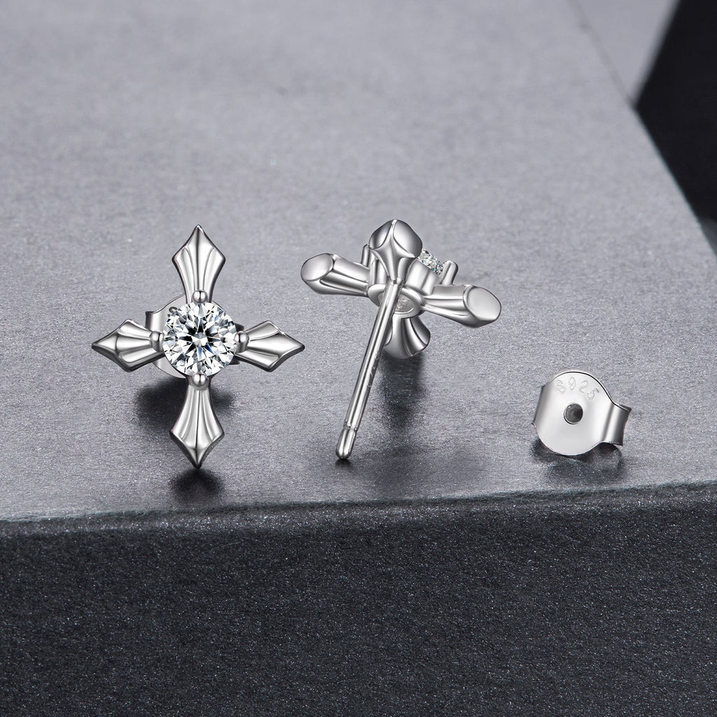925 Sterling Silver 0.30 Carat Genuine Moissanite Earrings for Women