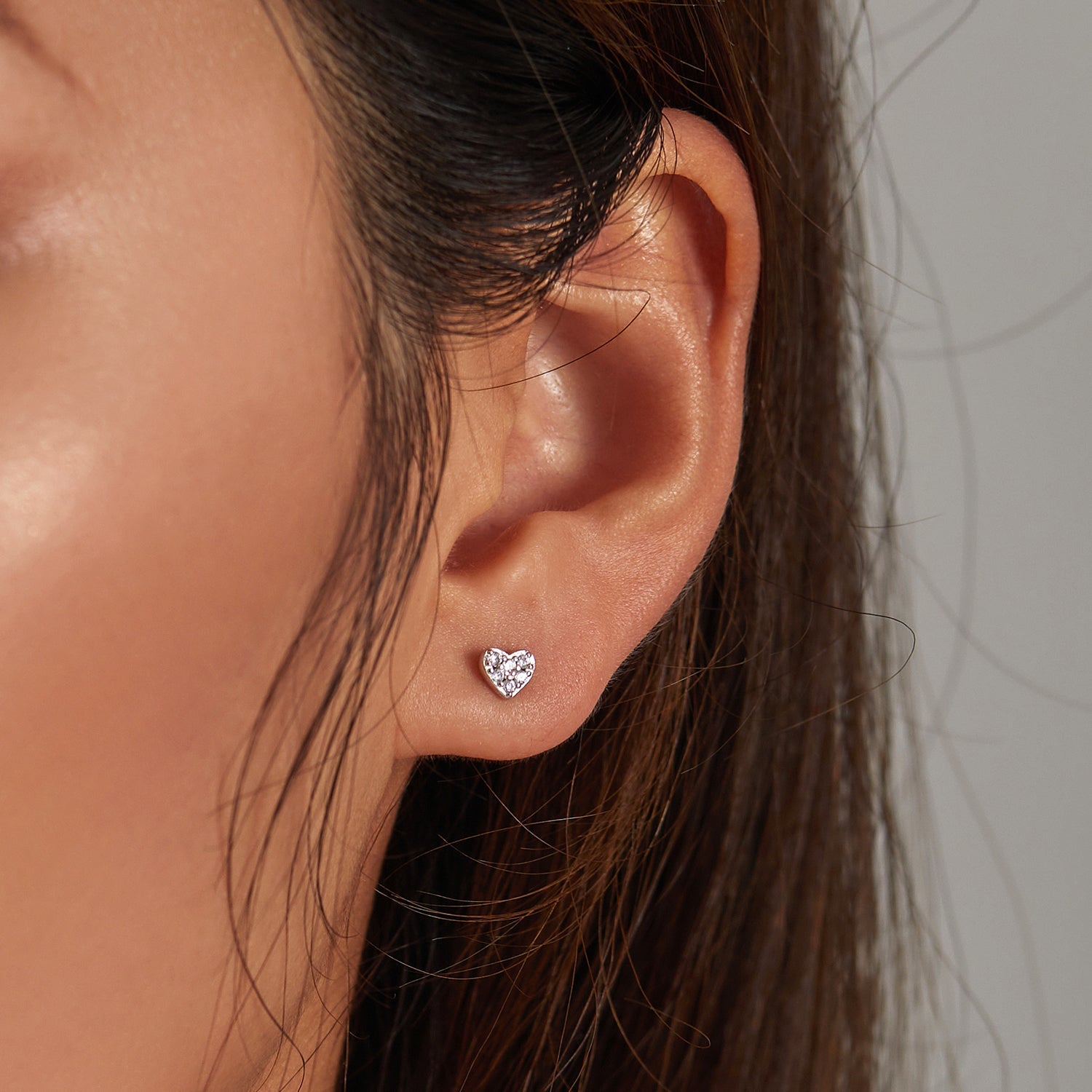 925 Sterling Silver Earrings with Pavé Setting CZ