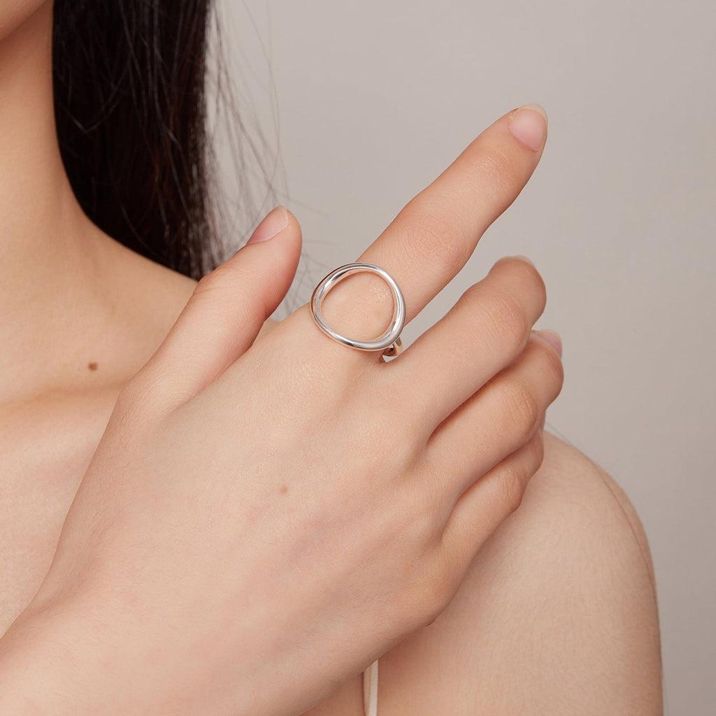 925 Sterling Silver Oxidized 1.8mm Wide Ring
