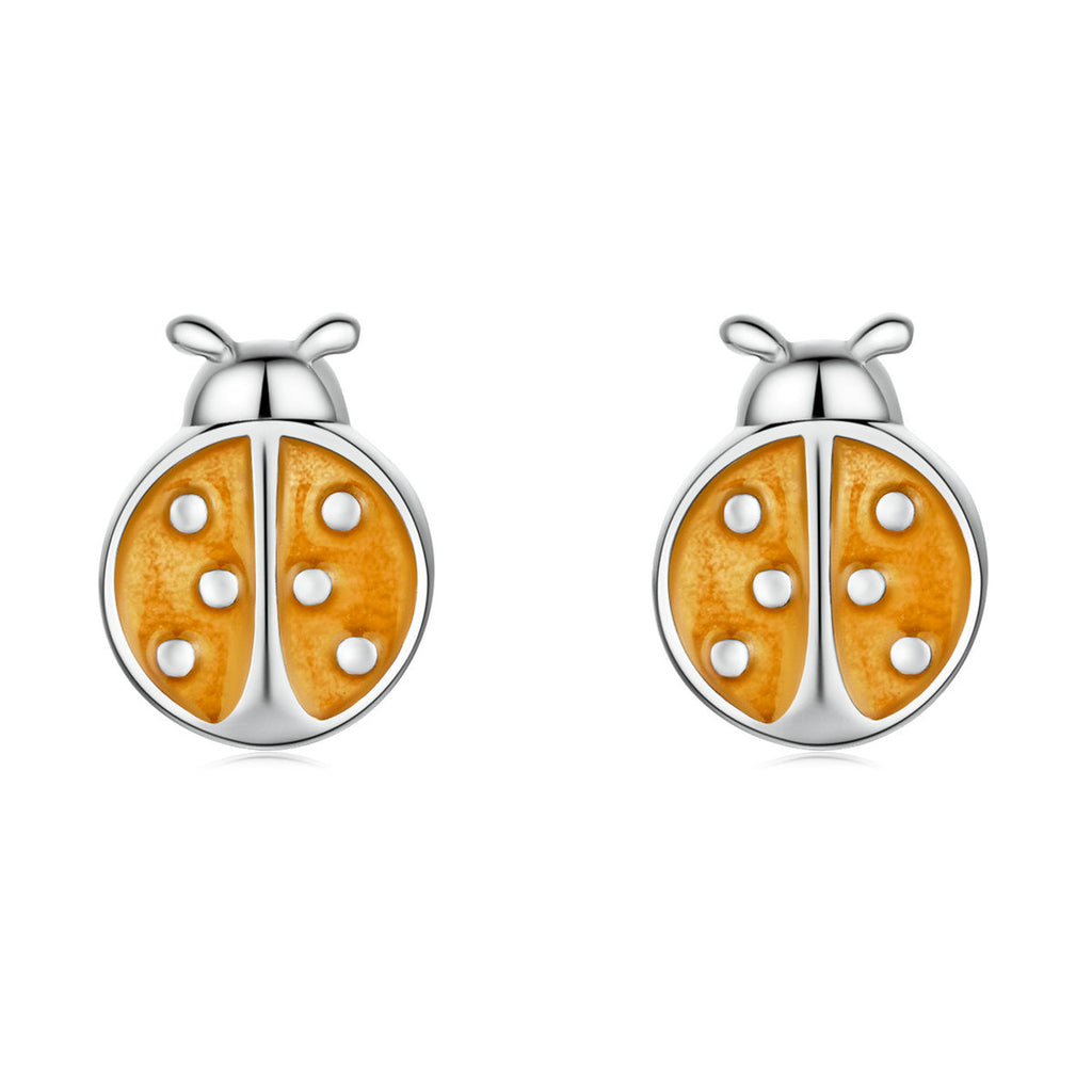S925 Sterling Silver Enamel Earrings for Women