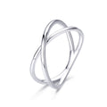 925 Sterling Silver Plated Platinum Ring Size 5.0 for Women