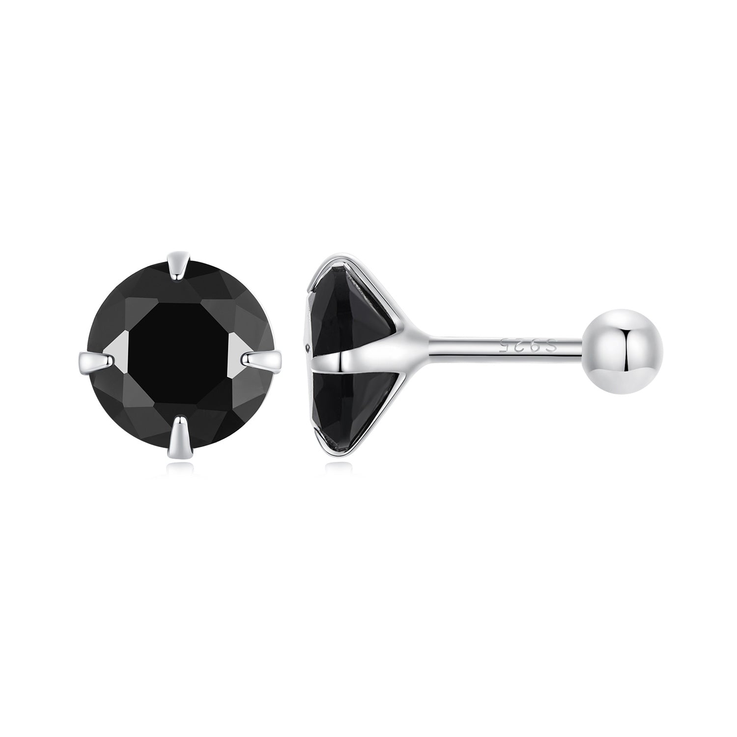 925 Sterling Silver Pavé Setting CZ Earrings for Women