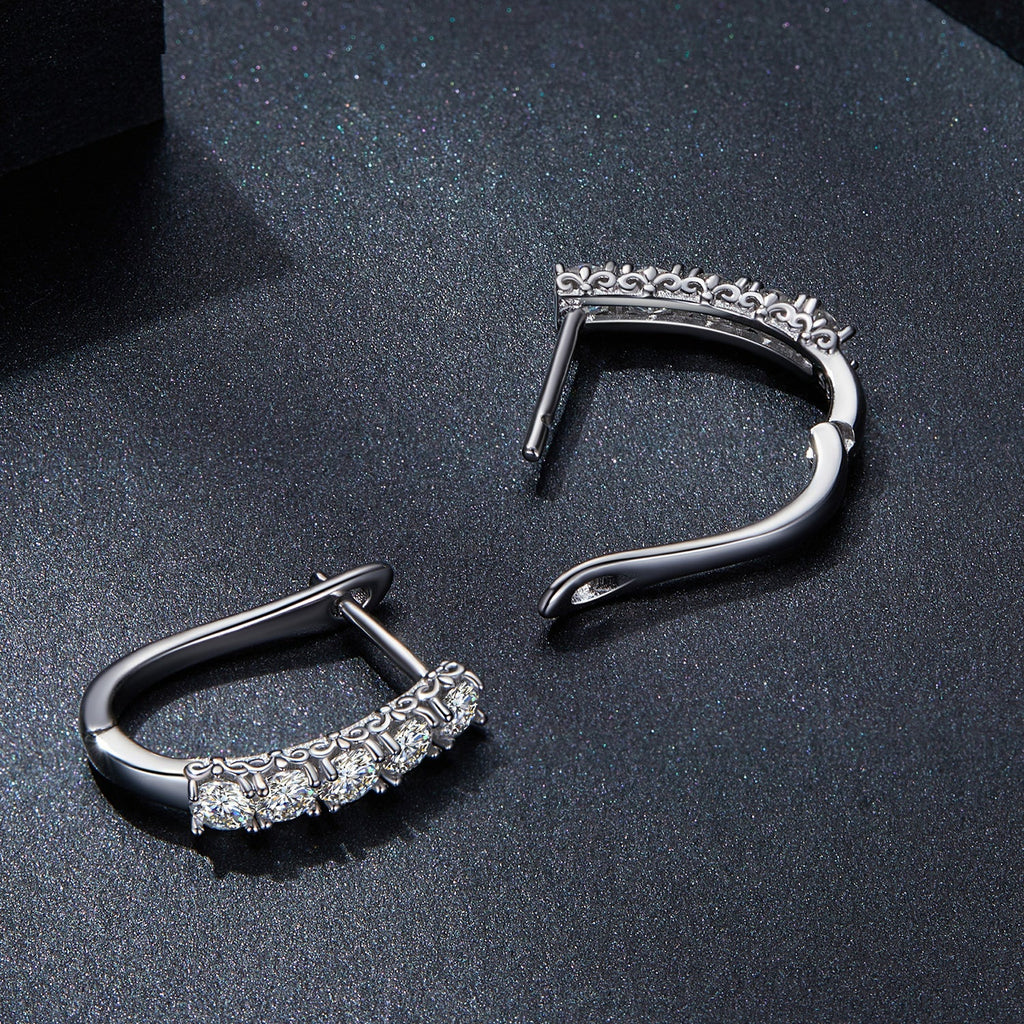 S925 Sterling Silver Moissanite Earrings 0.30 Carat for Women