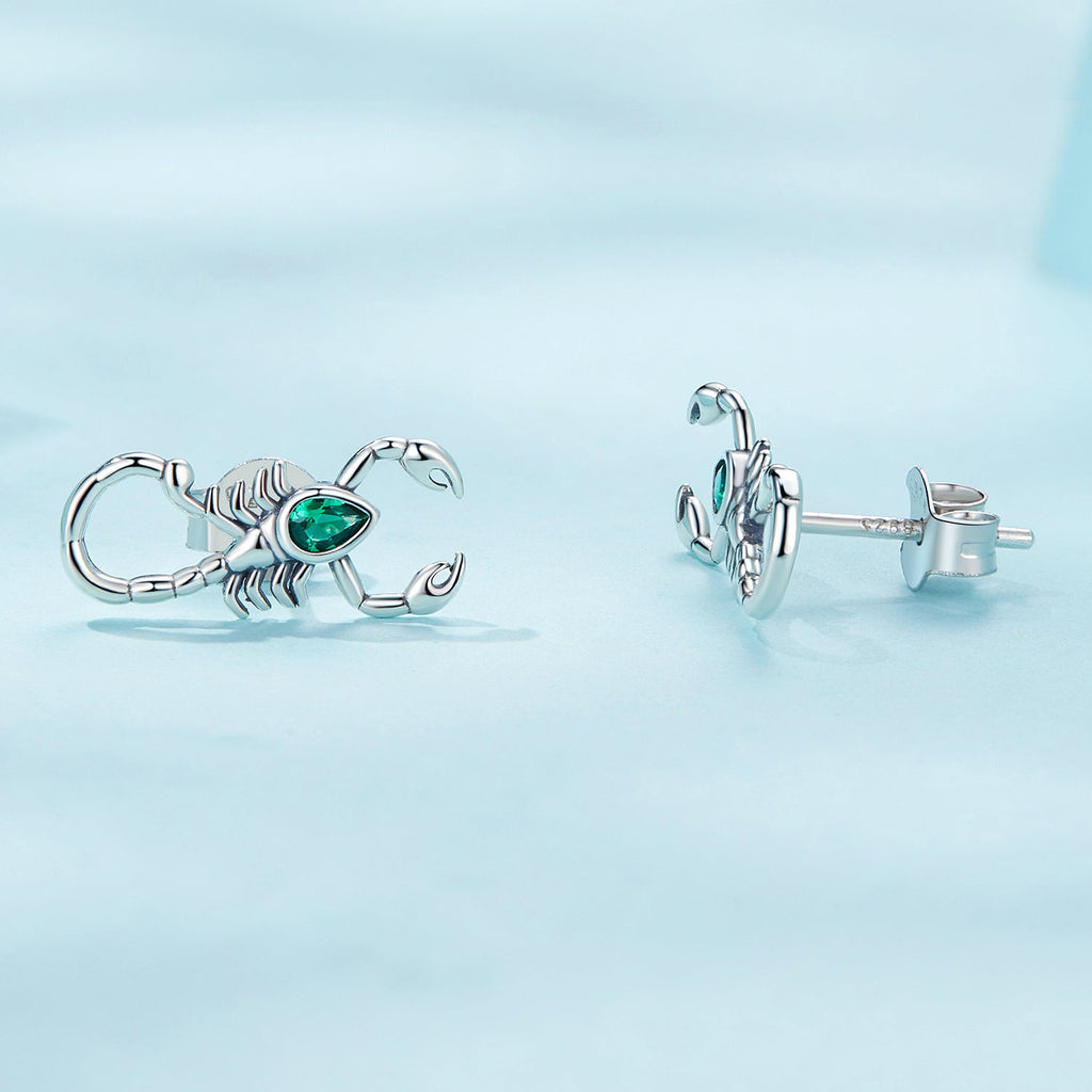 925 Sterling Silver Earrings with Pavé Setting CZ and Oxidized Finish for Women