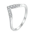 S925 Sterling Silver Moissanite 1.7mm Ring for Women - Size 6
