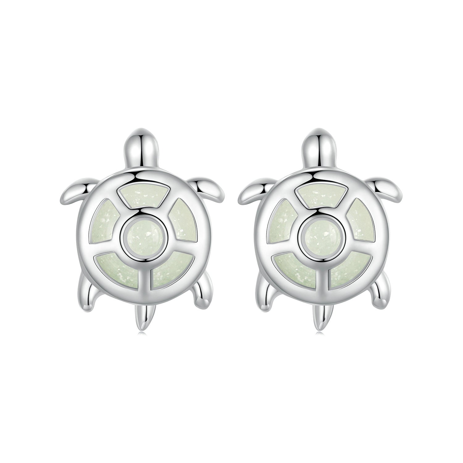 925 Sterling Silver Luminous Stone Earrings