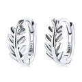 S925 Oxidized Silver Earrings 1.2*0.5cm for Women
