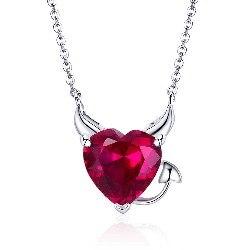 925 Sterling Silver Necklace with 1.5x1.3 cm Pendant for Women