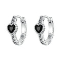 925 Sterling Silver Earrings with Pavé Setting CZ