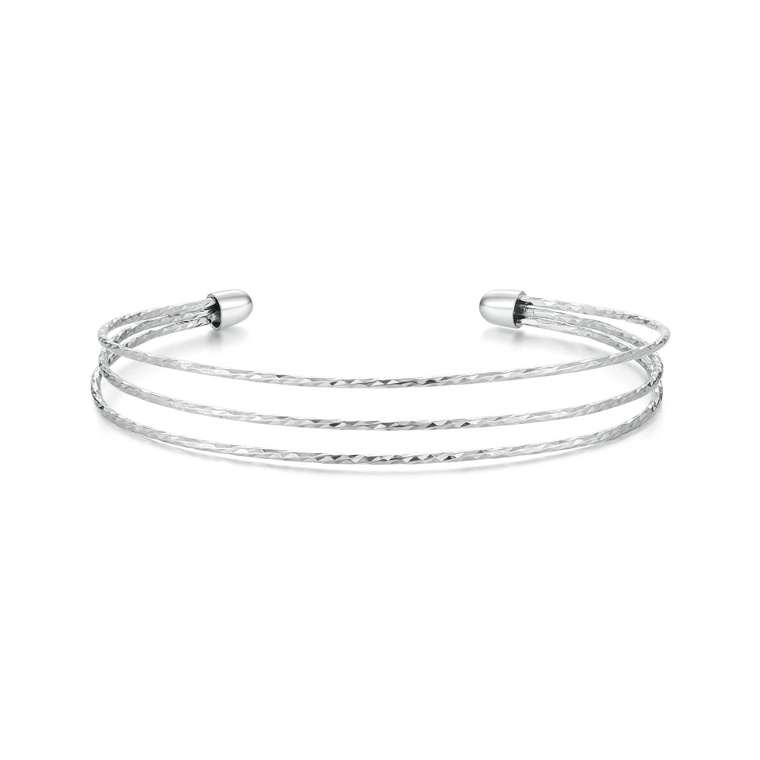 925 Sterling Silver White Gold Plated Bracelet for Women