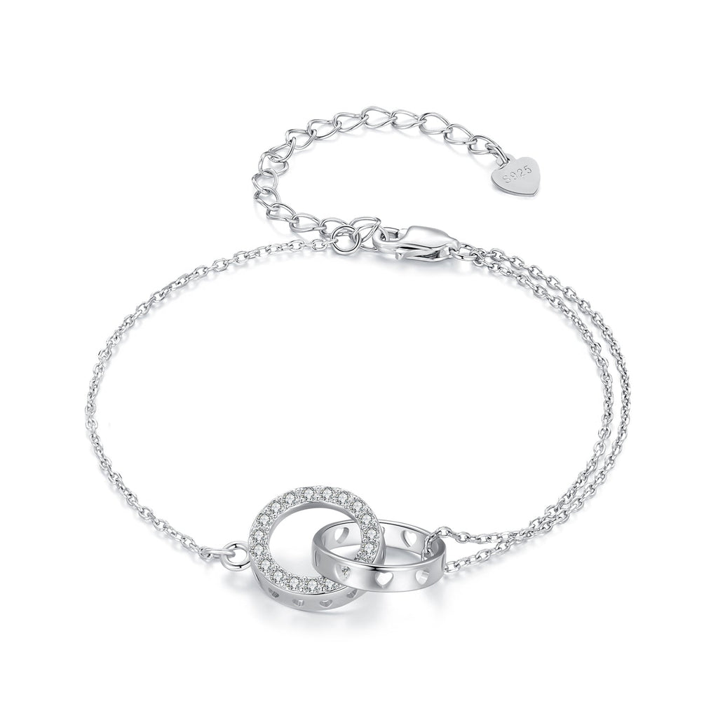 925 Sterling Silver CZ Pavé Setting Bracelet