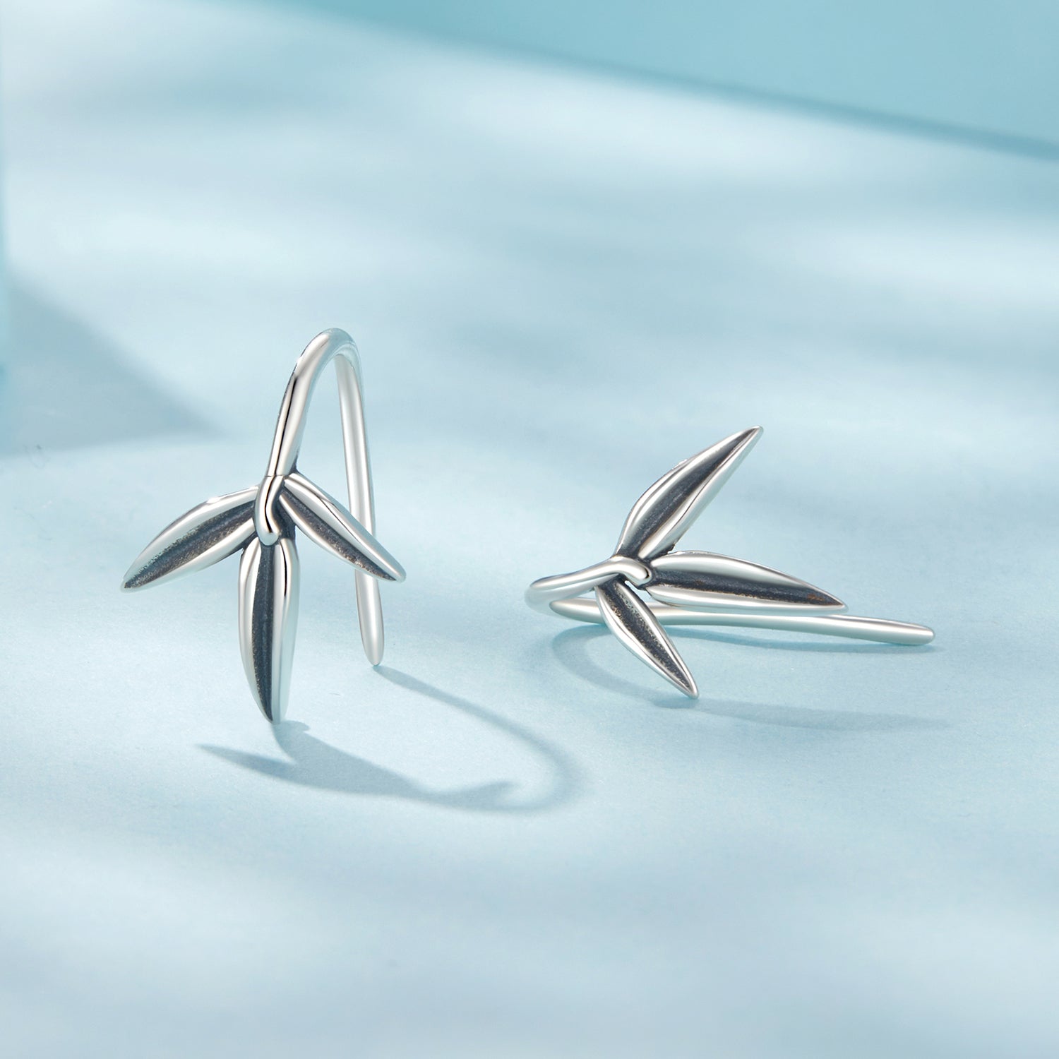 925 Sterling Silver Oxidized Silver Earrings for Women