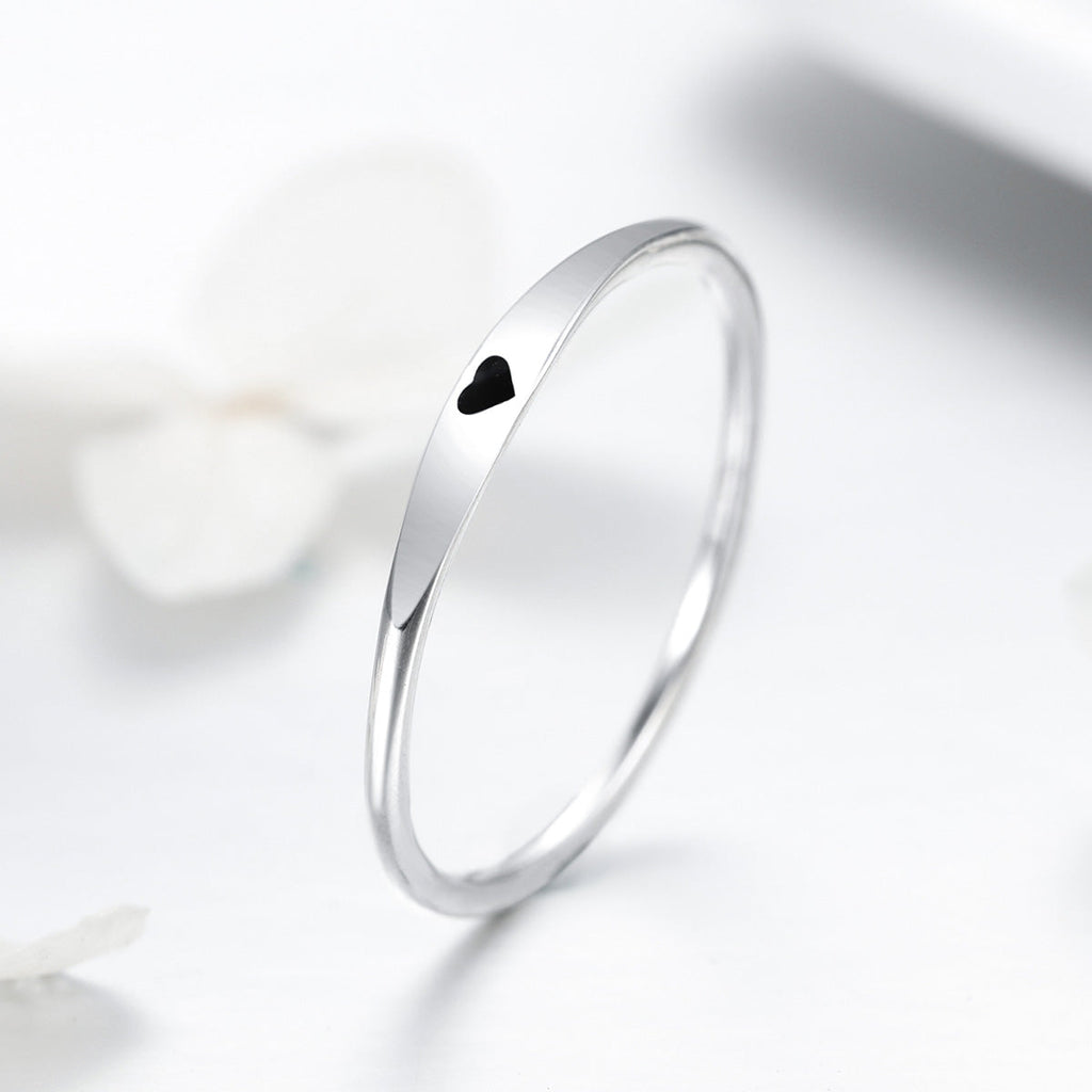925 Sterling Silver Ring - Size 5.0, 2mm Width, S925 for Women