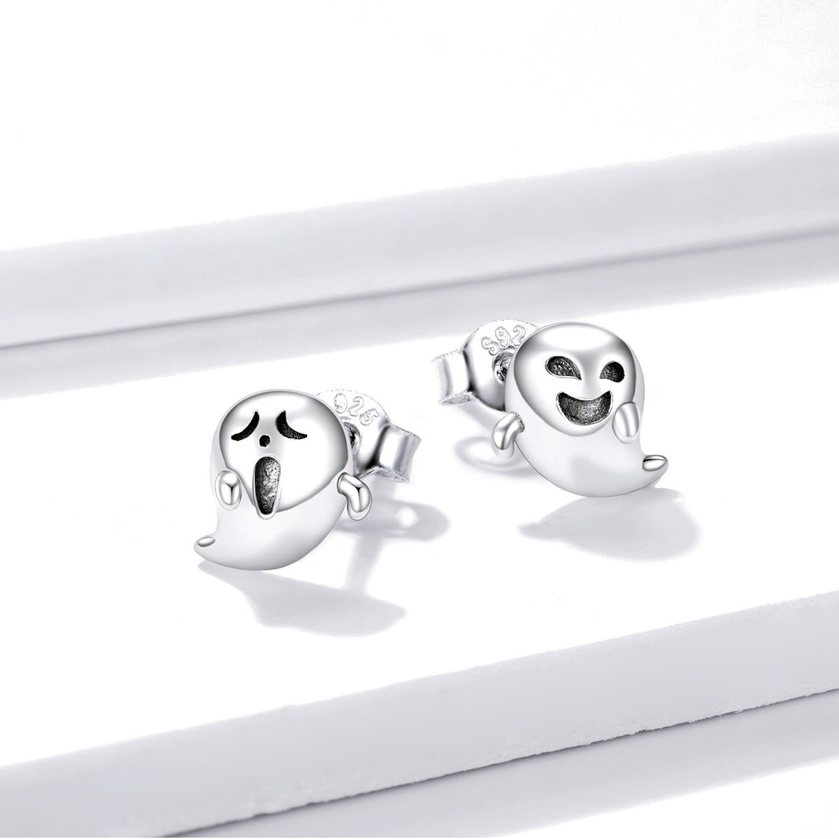 925 Sterling Silver Oxidized Silver Earrings