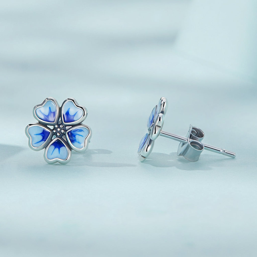 925 Sterling Silver Enamel Earrings for Women