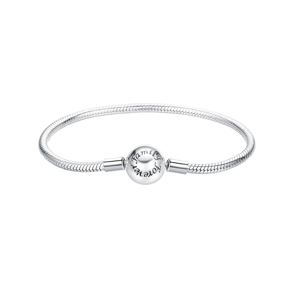 925 Sterling Silver Oxidized Silver White Gold 14.0mm Bracelet for Women
