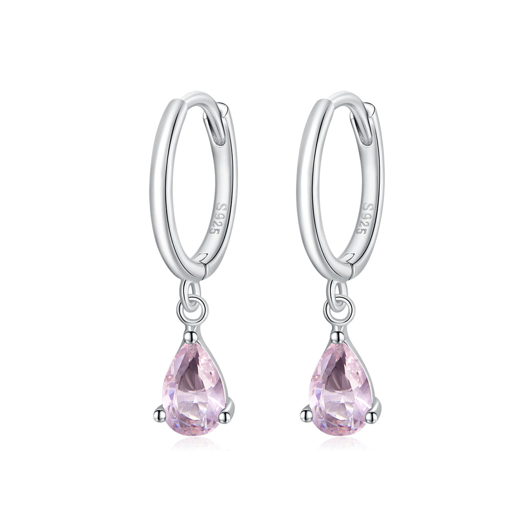 925 Sterling Silver Earrings with Pavé Setting CZ