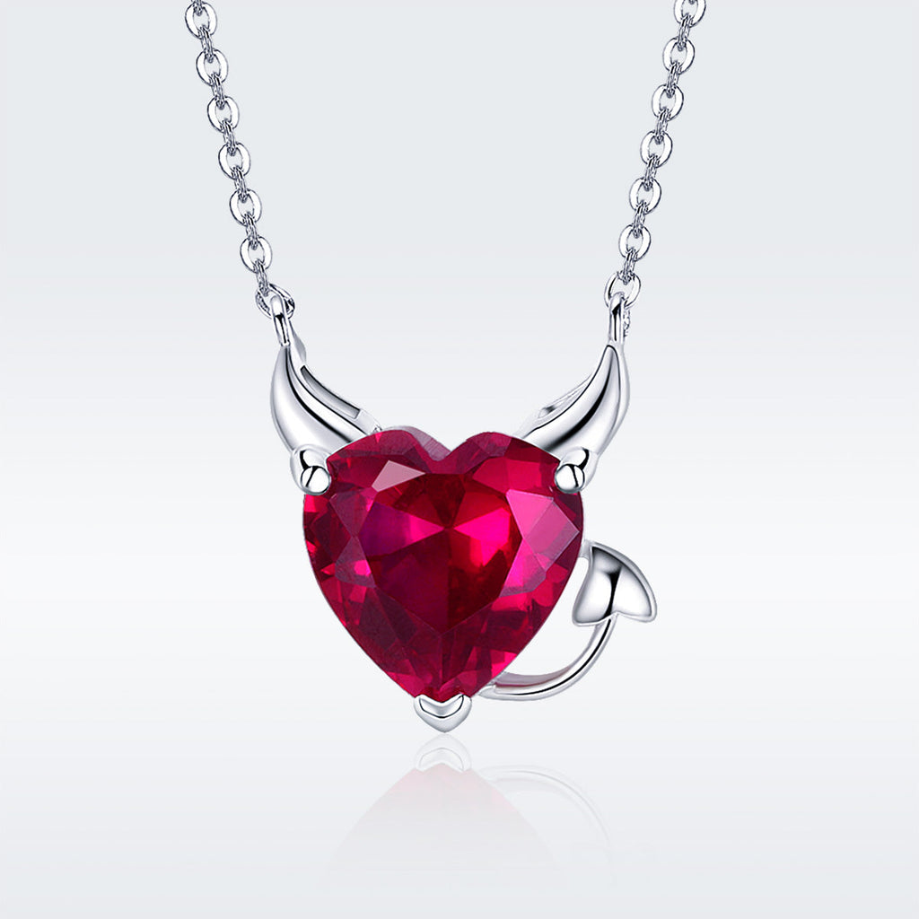 925 Sterling Silver Necklace with 1.5x1.3 cm Pendant for Women