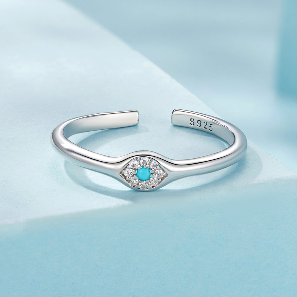925 Sterling Silver Synthetic Turquoise Pavé CZ White Gold Plated Pendant 0.4x0.5cm for Women