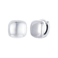 925 Sterling Silver Plated White Gold 10mm Earrings for Women