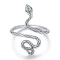 925 Sterling Silver Oxidized Pavé Setting CZ Ring