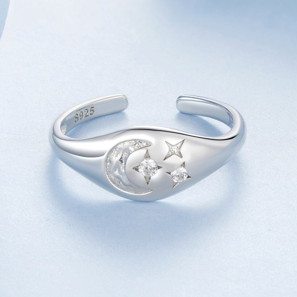 925 Sterling Silver Pavé White Gold Plated CZ Rings - Width 0.2-0.8cm