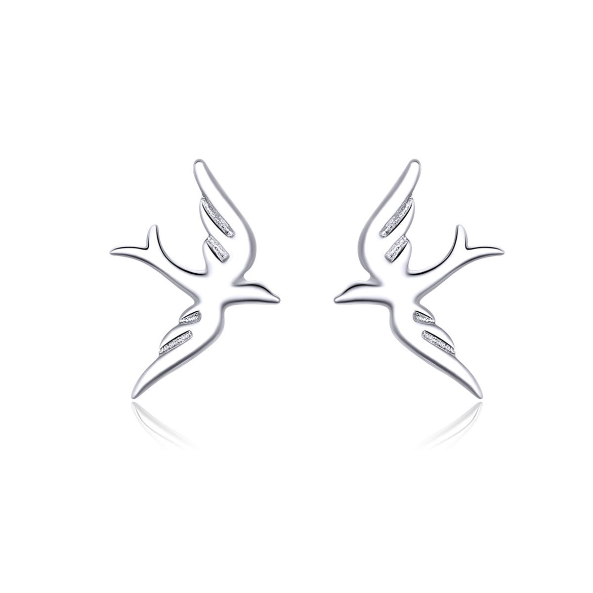 925 Sterling Silver Earrings 0.7*1.2cm for Women