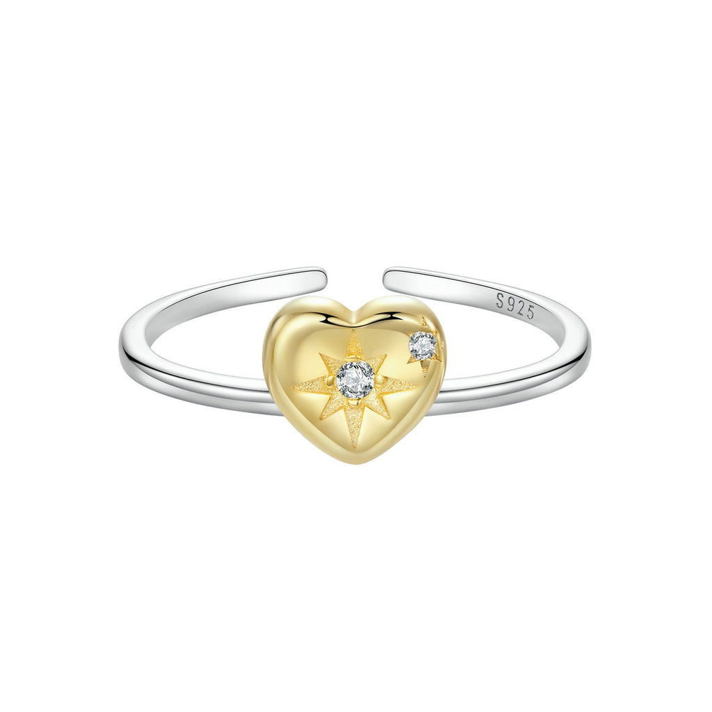 925 Sterling Silver Plated White Gold Pavé Setting CZ Ring for Women